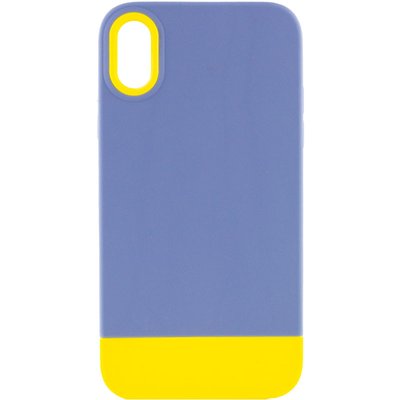 Чохол TPU+PC Bichromatic для Apple iPhone X (5.8") Blue / Yellow (214060) 214060 фото