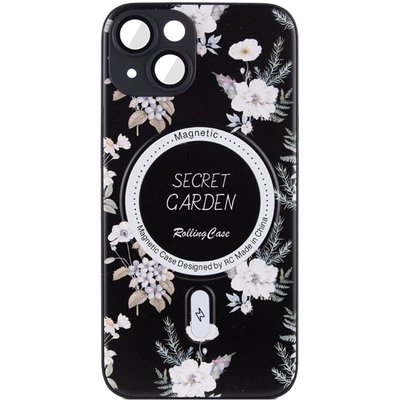 TPU+PC чохол Secret Garden with MagSafe для Apple iPhone 15 (6.1") Black (267456) 267456 фото