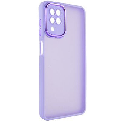 TPU+PC чохол Accent для Samsung Galaxy A12 White / Purple (246156) 246156 фото