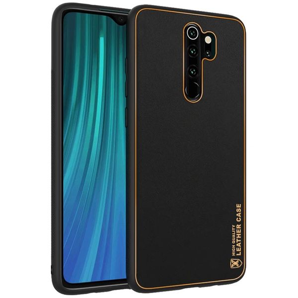 Кожаный чехол Xshield для Xiaomi Redmi Note 8 Pro Черный / Black (261858) 261858 фото