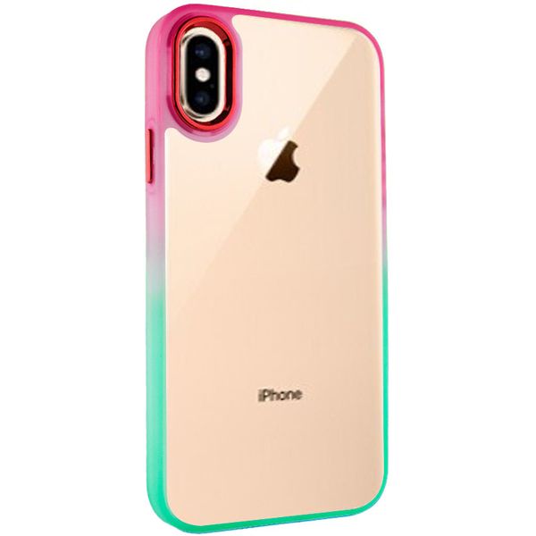 Чохол TPU+PC Fresh sip series для Apple iPhone XS Max (6.5") Салатовий / рожевий (217858) 217858 фото