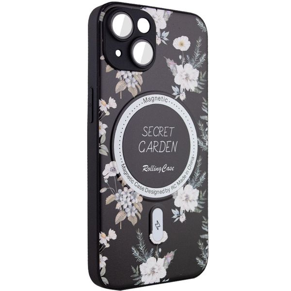 TPU+PC чохол Secret Garden with MagSafe для Apple iPhone 15 (6.1") Black (267456) 267456 фото