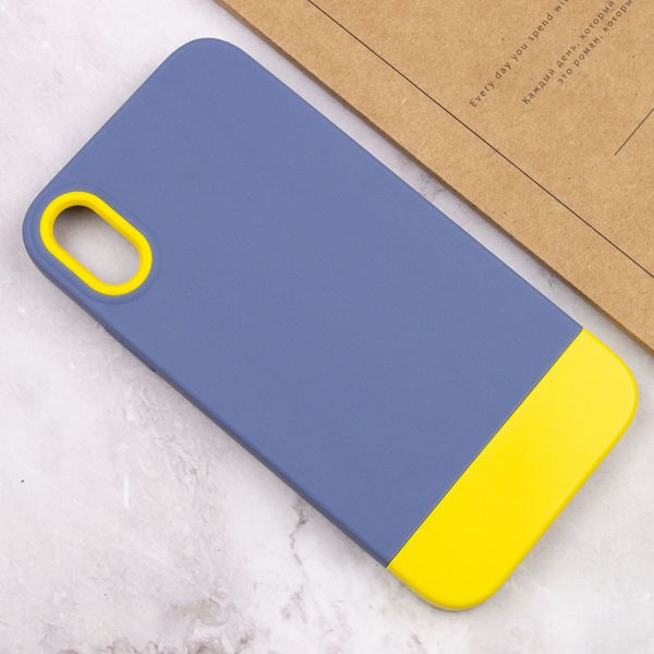 Чохол TPU+PC Bichromatic для Apple iPhone X (5.8") Blue / Yellow (214060) 214060 фото