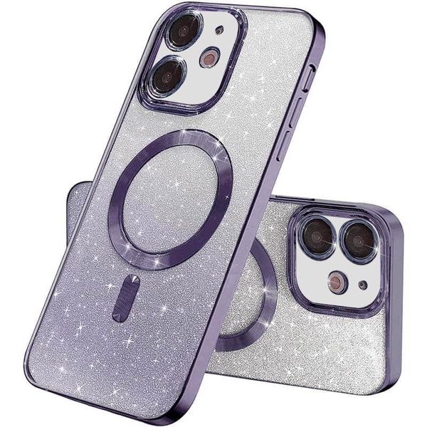 TPU чохол Delight case with MagSafe з захисними лінзами на камеру для Apple iPhone 11 (6.1") Фіолетовий / Deep Purple (261292) 261292 фото