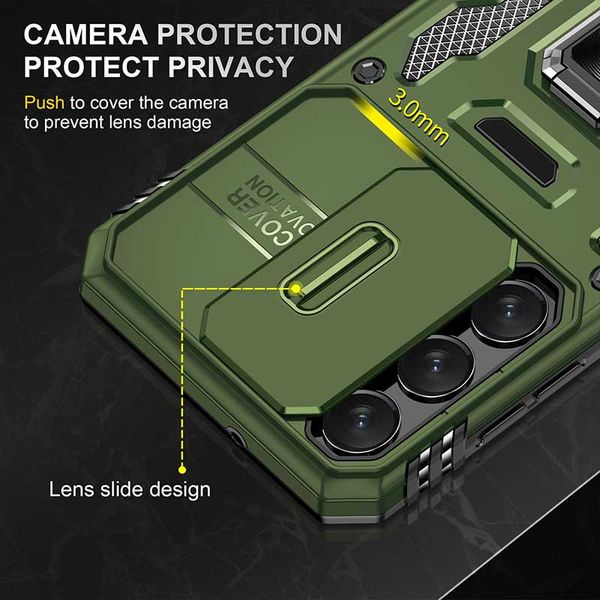 Удароміцний чохол Camshield Army Ring для Samsung Galaxy S20 FE Оливковий / Army Green (259982) 259982 фото