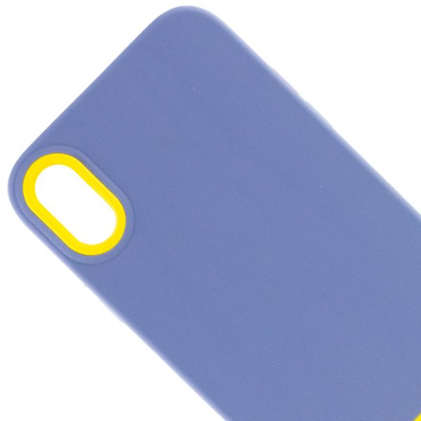 Чохол TPU+PC Bichromatic для Apple iPhone X (5.8") Blue / Yellow (214060) 214060 фото