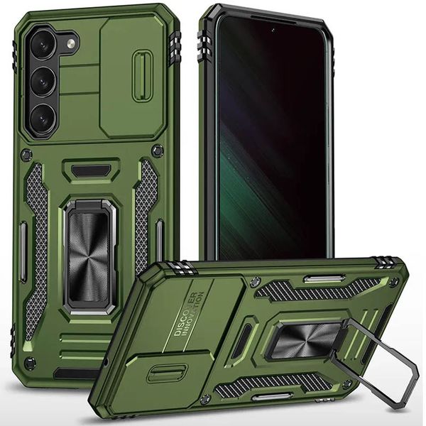 Удароміцний чохол Camshield Army Ring для Samsung Galaxy S20 FE Оливковий / Army Green (259982) 259982 фото