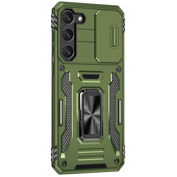 Удароміцний чохол Camshield Army Ring для Samsung Galaxy S20 FE Оливковий / Army Green (259982) 259982 фото