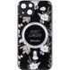 TPU+PC чохол Secret Garden with MagSafe для Apple iPhone 15 (6.1") Black (267456) 267456 фото 1