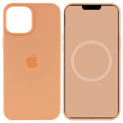 Чохол Silicone case (AAA) full with Magsafe для Apple iPhone 15 Pro (6.1") Помаранчевий / Orange Sorbet (265984) 265984 фото