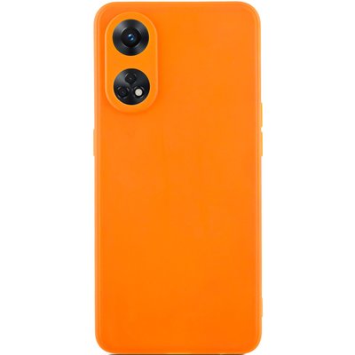 Силіконовий чохол Candy Full Camera для Oppo Reno 8 T 4G Помаранчевий / Orange (271522) 271522 фото