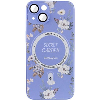 TPU+PC чехол Secret Garden with MagSafe для Apple iPhone 15 (6.1") Lilac (267457) 267457 фото