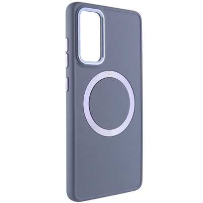 TPU чохол Bonbon Metal Style with MagSafe для Samsung Galaxy S20 FE Сірий / Lavender (258555) 258555 фото