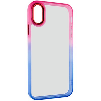 Чохол TPU+PC Fresh sip series для Apple iPhone XS Max (6.5") Синій / рожевий (217859) 217859 фото