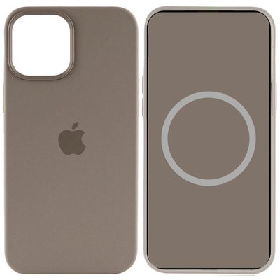 Чохол Silicone case (AAA) full with Magsafe для Apple iPhone 15 Plus (6.7") Коричневий / Clay (265973) 265973 фото