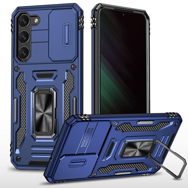 Удароміцний чохол Camshield Army Ring для Samsung Galaxy S20 FE Синій / Navy (259983) 259983 фото