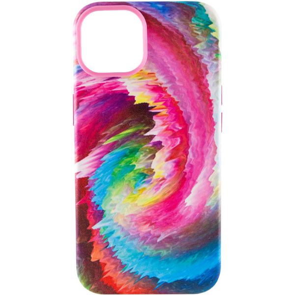 Шкіряний чохол Colour Splash для Apple iPhone 11 Pro (5.8") Pink / Blue (251780) 251780 фото