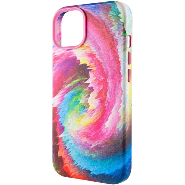 Шкіряний чохол Colour Splash для Apple iPhone 11 Pro (5.8") Pink / Blue (251780) 251780 фото