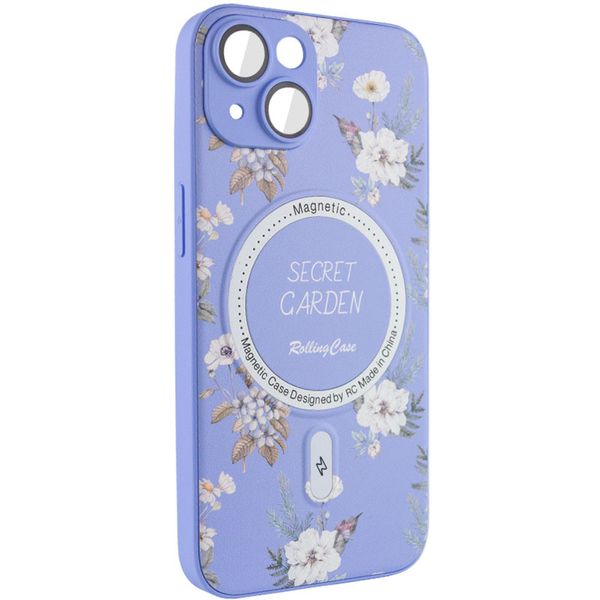 TPU+PC чохол Secret Garden with MagSafe для Apple iPhone 15 (6.1") Lilac (267457) 267457 фото