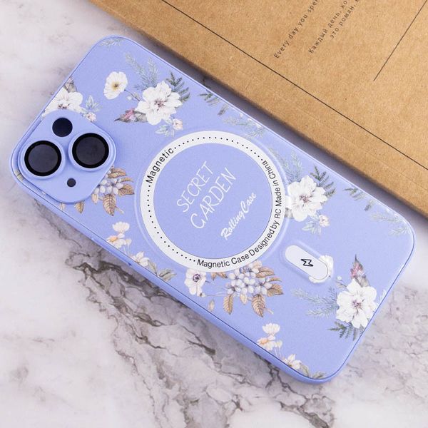 TPU+PC чехол Secret Garden with MagSafe для Apple iPhone 15 (6.1") Lilac (267457) 267457 фото