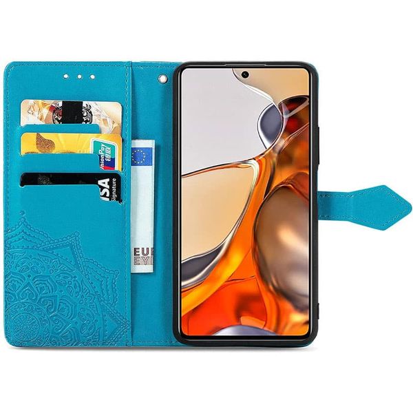 Шкіряний чохол (книжка) Art Case з візитницею для Xiaomi Redmi 10A Синій (217079) 217079 фото