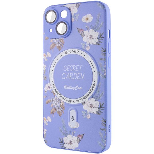 TPU+PC чохол Secret Garden with MagSafe для Apple iPhone 15 (6.1") Lilac (267457) 267457 фото