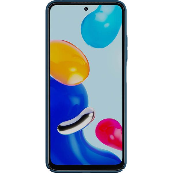 Карбонова накладка Nillkin Camshield (зі шторкою для камери) для Xiaomi Redmi Note 11S Синій / Blue (212289) 212289 фото