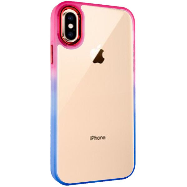 Чохол TPU+PC Fresh sip series для Apple iPhone XS Max (6.5") Синій / рожевий (217859) 217859 фото