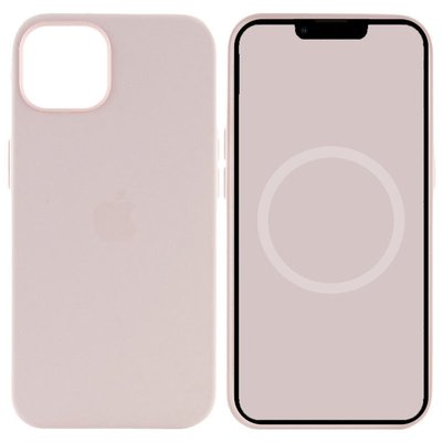 Чохол Silicone case (AAA) full with Magsafe для Apple iPhone 15 Pro (6.1") Рожевий / Light pink (265985) 265985 фото