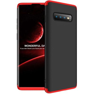 Пластикова накладка GKK LikGus 360 градусів (opp) для Samsung Galaxy S10+ Чорний / червоний (136261) 136261 фото