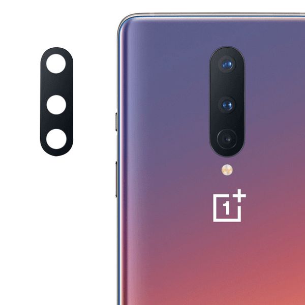 Гнучке ультратонке скло Epic на камеру для OnePlus 8 Чорний (132542) 132542 фото