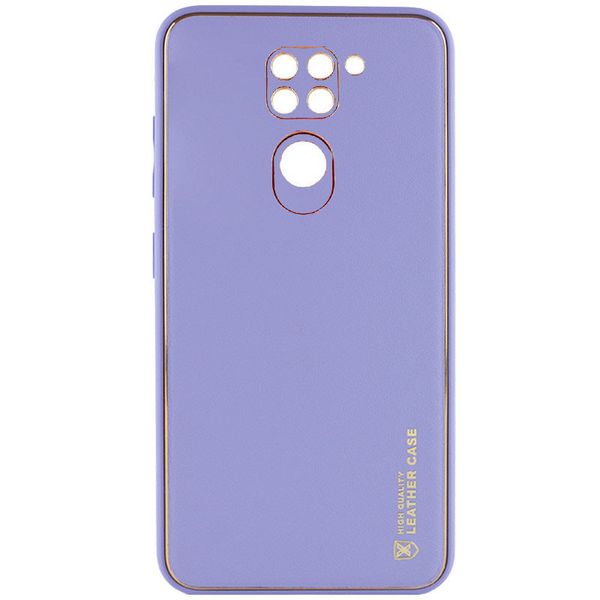 Шкіряний чохол Xshield для Xiaomi Redmi Note 9 Бузковий / Dasheen (261872) 261872 фото