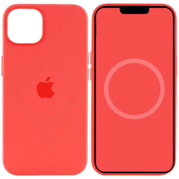 Чохол Silicone case (AAA) full with Magsafe для Apple iPhone 15 Plus (6.7") Червоний / Guava (265974) 265974 фото