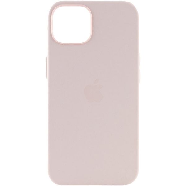 Чохол Silicone case (AAA) full with Magsafe для Apple iPhone 15 Pro (6.1") Рожевий / Light pink (265985) 265985 фото