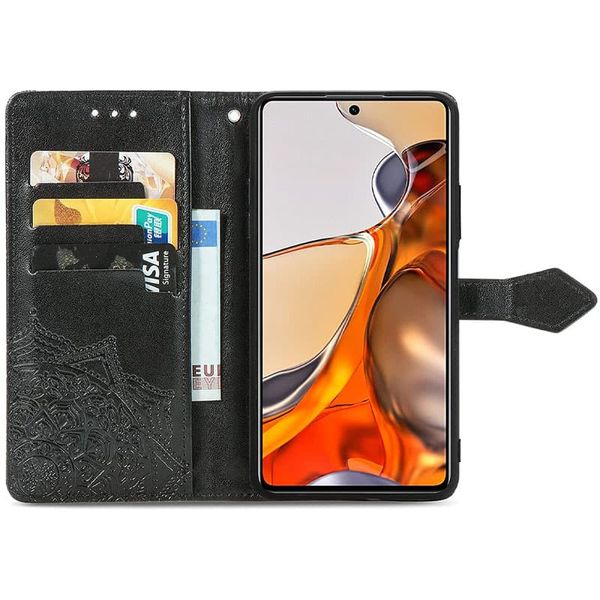 Шкіряний чохол (книжка) Art Case з візитницею для Xiaomi Redmi 10A Чорний (217081) 217081 фото