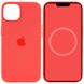 Чохол Silicone case (AAA) full with Magsafe для Apple iPhone 15 Plus (6.7") Червоний / Guava (265974) 265974 фото 1