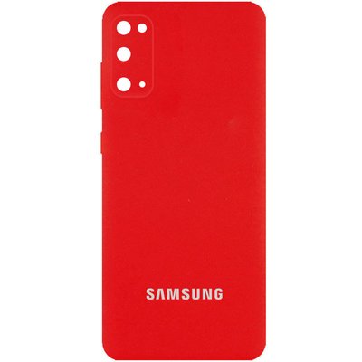 Чохол Silicone Cover Full Camera (AA) для Samsung Galaxy S20+ Червоний / Red (206631) 206631 фото