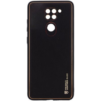 Шкіряний чохол Xshield для Xiaomi Redmi Note 9 Чорний / Black (261876) 261876 фото