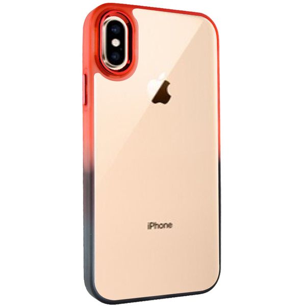 Чохол TPU+PC Fresh sip series для Apple iPhone XS Max (6.5") Чорний / червоний (217861) 217861 фото