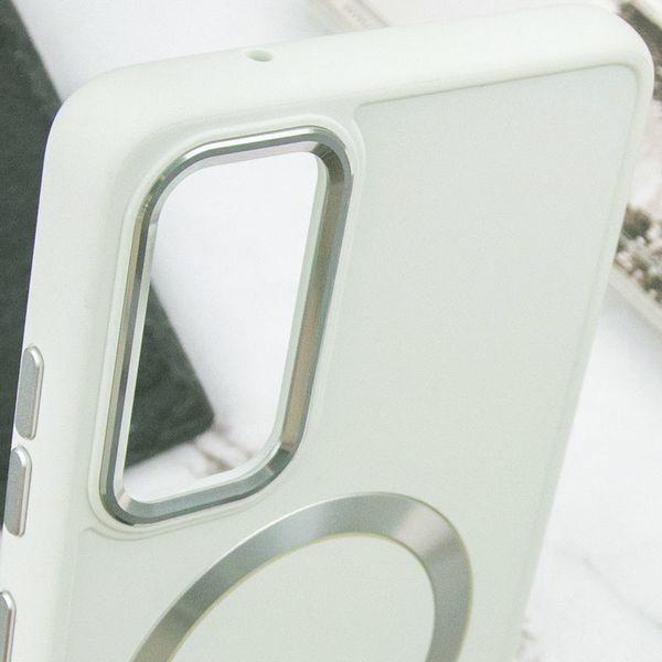 TPU чохол Bonbon Metal Style with MagSafe для Samsung Galaxy S20 FE Білий / White (258548) 258548 фото