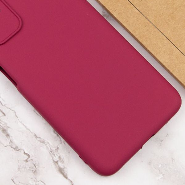 Чохол Silicone Cover Lakshmi Full Camera (A) для Oppo A17 Бордовий / Marsala (252269) 252269 фото