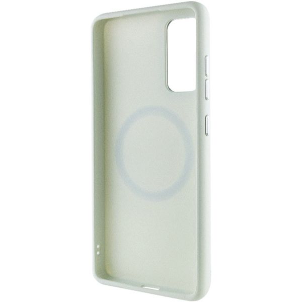 TPU чохол Bonbon Metal Style with MagSafe для Samsung Galaxy S20 FE Білий / White (258548) 258548 фото