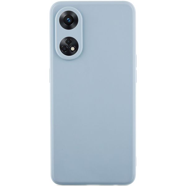 Силіконовий чохол Candy Full Camera для Oppo Reno 8 T 4G Сірий / Smoky Gray (271524) 271524 фото