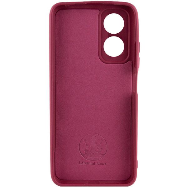 Чохол Silicone Cover Lakshmi Full Camera (A) для Oppo A17 Бордовий / Marsala (252269) 252269 фото