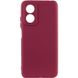 Чохол Silicone Cover Lakshmi Full Camera (A) для Oppo A17 Бордовий / Marsala (252269) 252269 фото 1