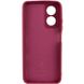 Чохол Silicone Cover Lakshmi Full Camera (A) для Oppo A17 Бордовий / Marsala (252269) 252269 фото 2