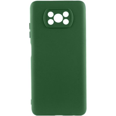 Чохол Silicone Cover Lakshmi Full Camera (A) для Xiaomi Poco X3 Pro Зелений / Dark green (212507) 212507 фото