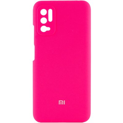 Чохол Silicone Cover Full Camera (AAA) для Xiaomi Redmi Note 10 5G Рожевий / Shiny pink (190725) 190725 фото
