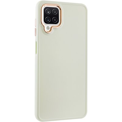 TPU чохол Bonbon Metal Style для для Samsung Galaxy A12 Білий / White (221417) 221417 фото