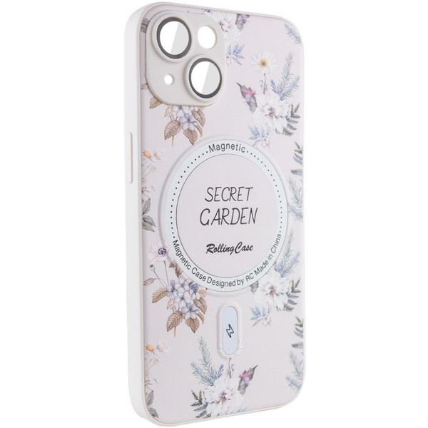 TPU+PC чохол Secret Garden with MagSafe для Apple iPhone 15 (6.1") White (267460) 267460 фото